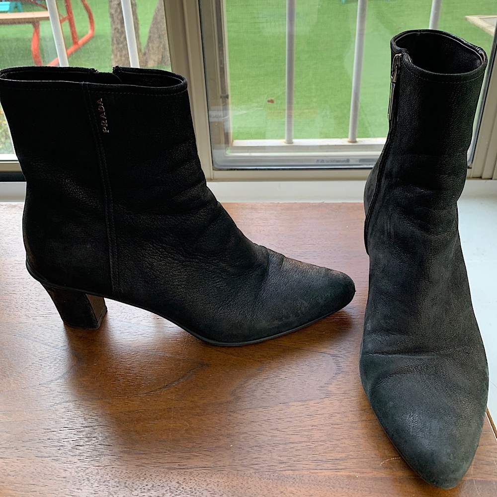 Prada Suede/Soft Leather Boots